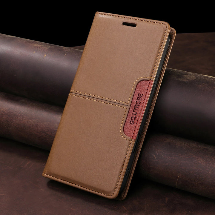 Sandsberg | RFID Flip Leder Samsung S25/S24/S23 Magnetische Brieftaschenhülle