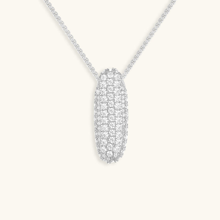 Bubble Initial-Diamant-Halskette