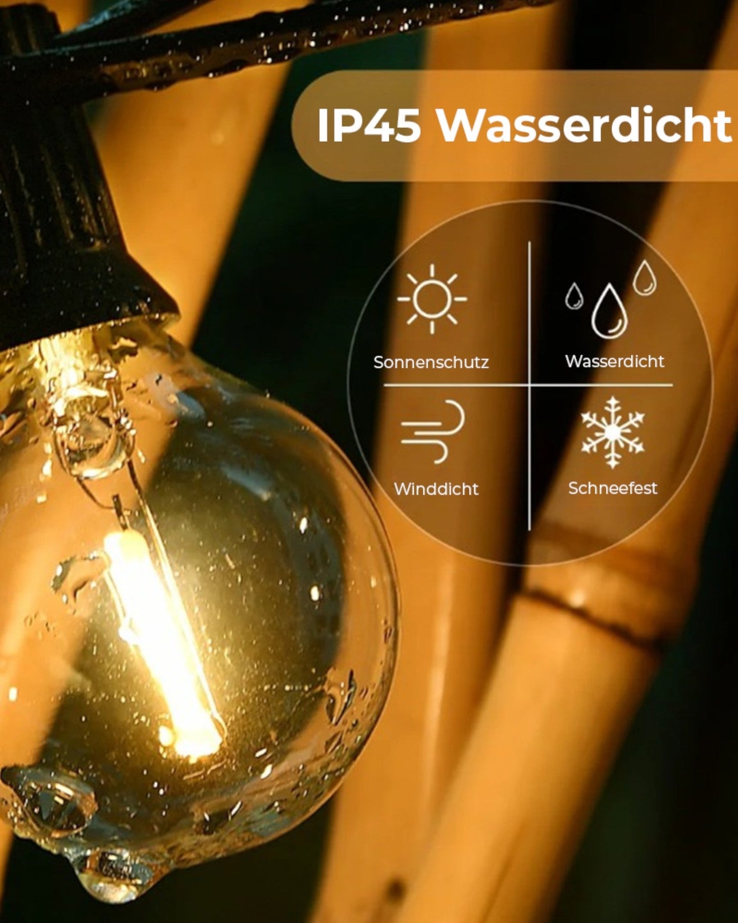 Wasserdichte LED Gartenlichter – Langlebige Außenbeleuchtung | Karnz