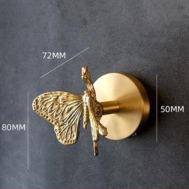 Goldene Messingwandhaken – Handgefertigte Tierdesigns für stylische Wanddekoration | Karnz