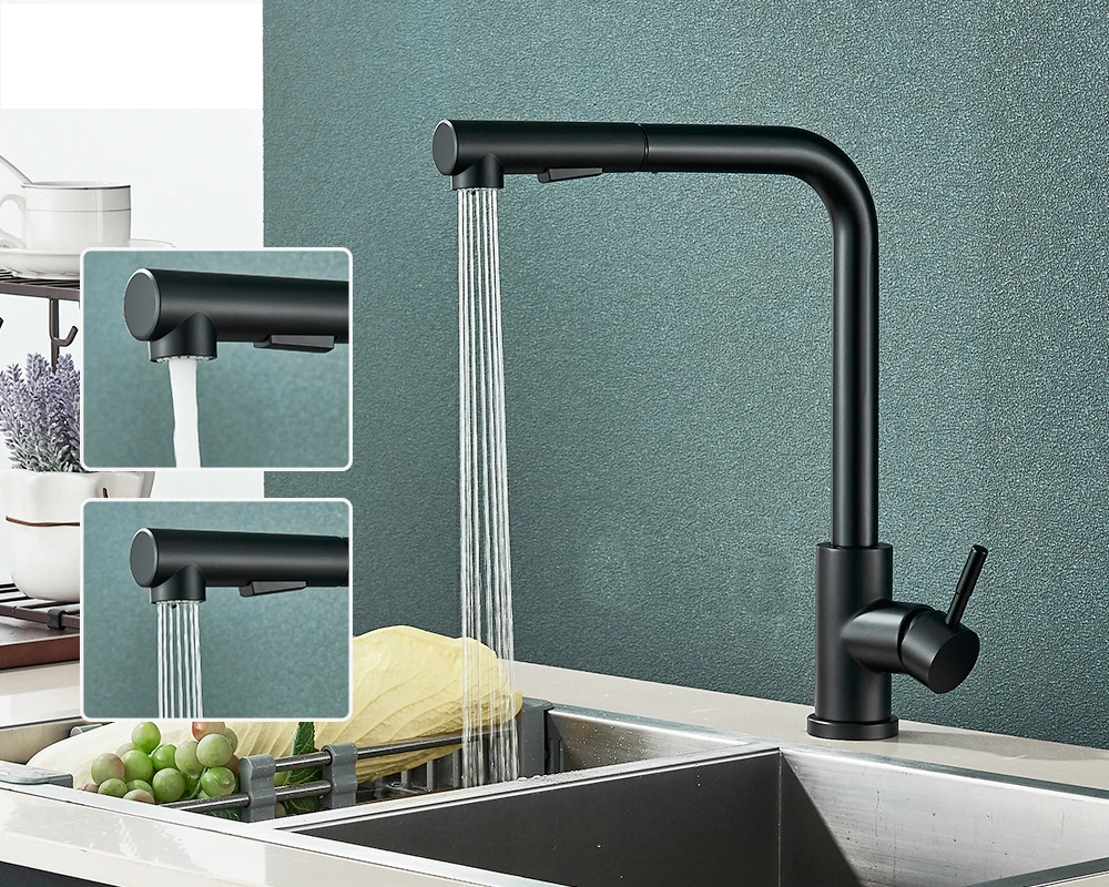 FlexiJet Black ausziehbarer Küchenarmatur Karnz
