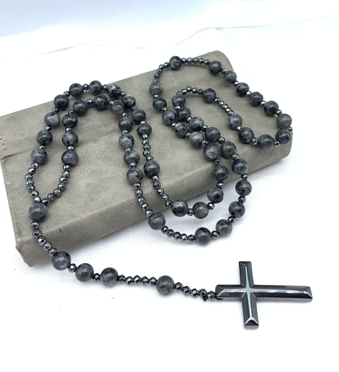 Orion-Spirituelle Halskette mit Tigerauge und Lapislazuli – Rosenkranz für Männer