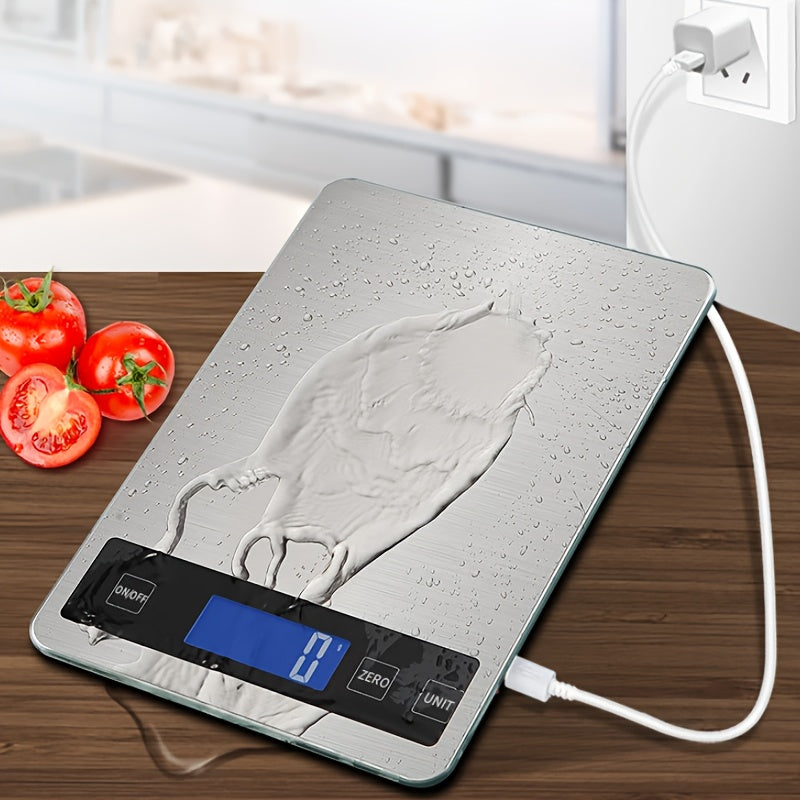 Digitale Küchenwaage 15 kg USB-aufladbar | Karnz