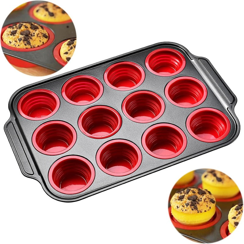 Pressemitteilung Silikon-Muffinform mit robustem Metallrahmen Karnz
