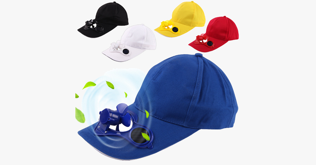 Solar Powered Cooling Fan Hat | Karnz
