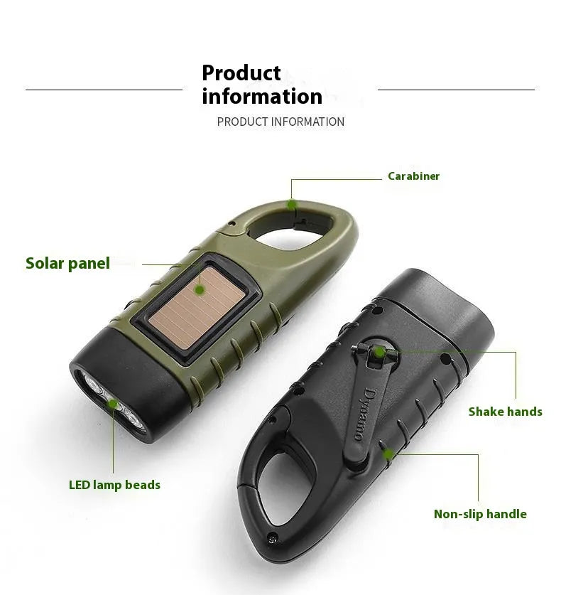 BrightTrail Solar-Handkurbel-LED-Taschenlampe | Karnz