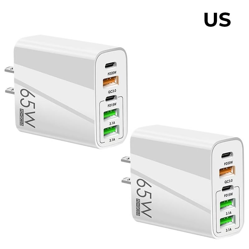 Mehrfach-Port-Adapter 65W Schnellladegerät - US-Standard