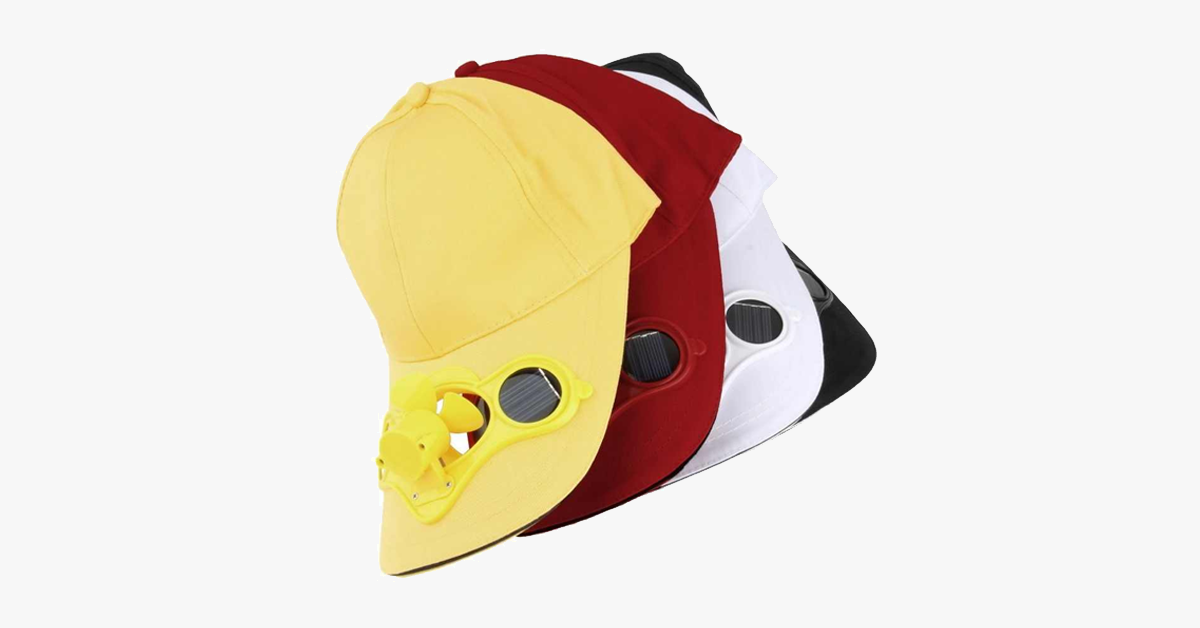Solar Powered Cooling Fan Hat | Karnz