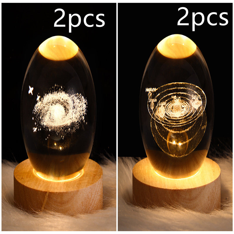3D Galaxy Kristallkugel LED Nachtlicht | Karnz