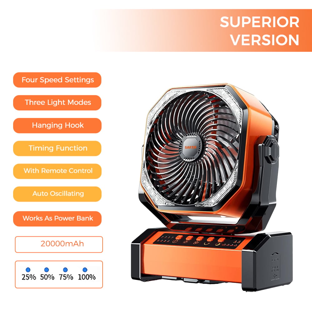 Wiederaufladbarer Campingventilator | Karnz