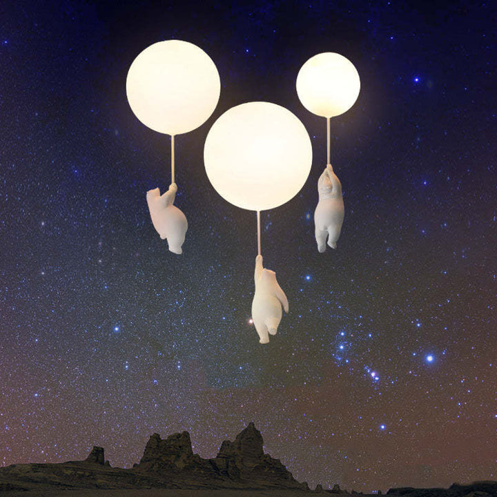 SkyDream Kinder-Deckenlampe mit Bär und Ballon - Verspieltes Design und energieeffiziente LED-Beleuchtung | Karnz
