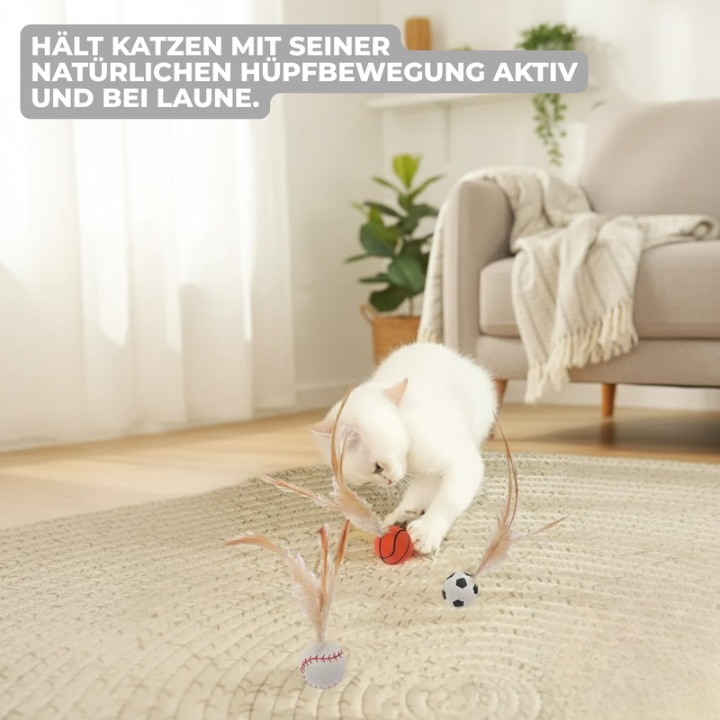 FetherSprint — Entfessle den wilden Jäger in deiner Katze mit lautlosem Spielspaß! | Karnz