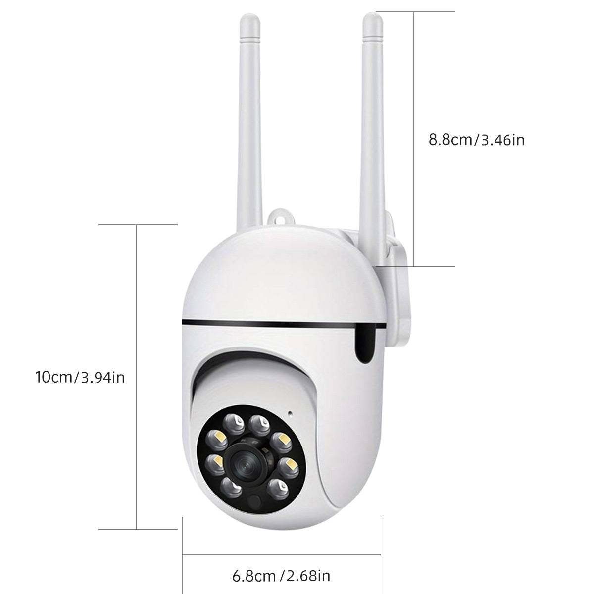 WLAN Überwachungskamera 2,4 GHz PTZ | Karnz