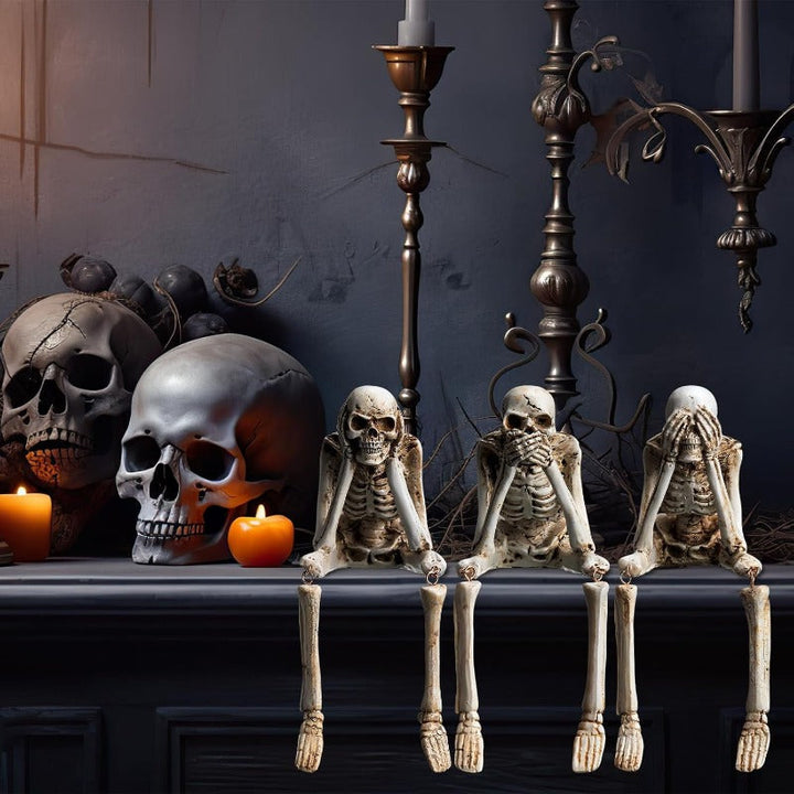 Karnz | Halloween Harz-Skelett-Figuren