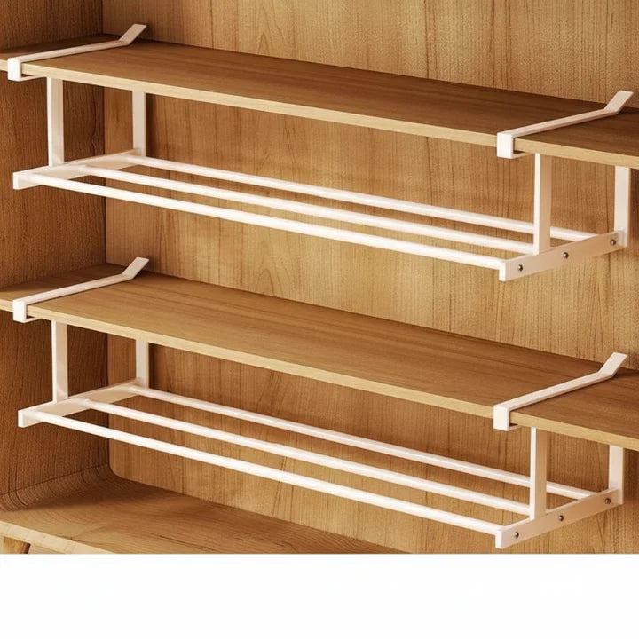 Unter-Regal-Ablage ohne Bohren – verstellbar 30–50 cm | Karnz