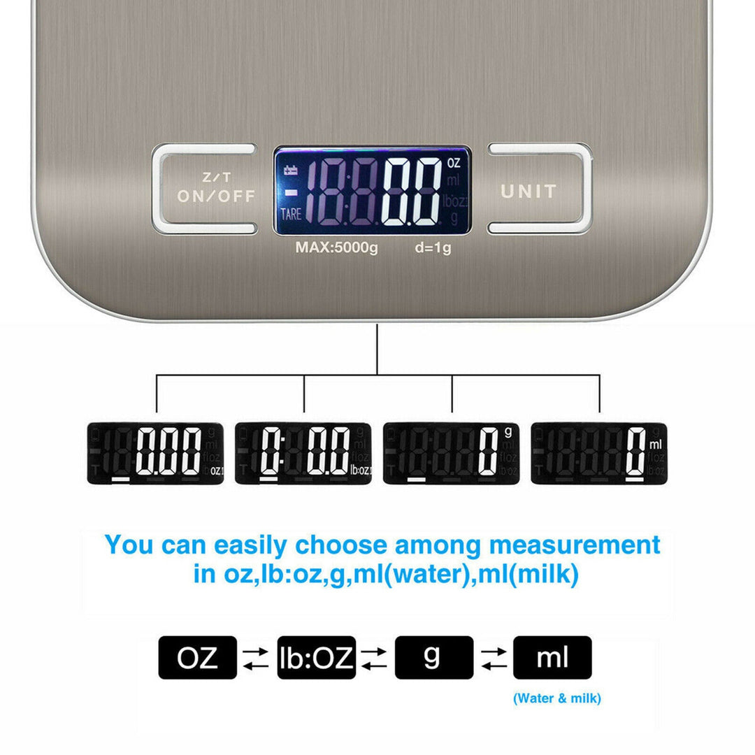 Digitale Küchenwaage: 5KG/11lb Kapazität. | Karnz