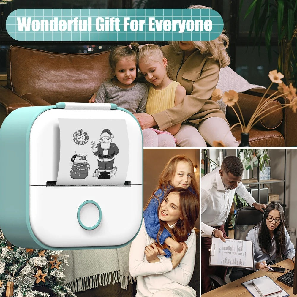 PocketPrint Mini – Tragbarer Thermo-Fotodrucker ohne Tinte | Karnz