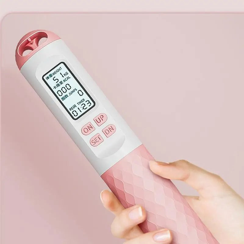 Kabelloses Springseil mit Zähler – Beschwerte Griffe für Home-Cardio-Workouts | Karnz