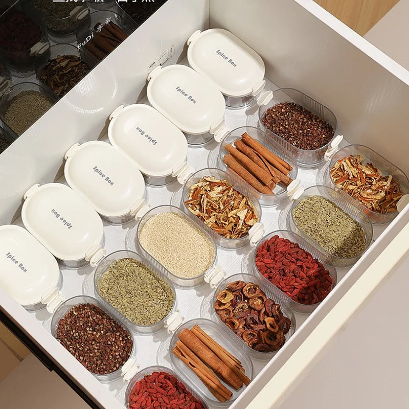 Gewürzboxen-Set stapelbar mit Deckel | Karnz