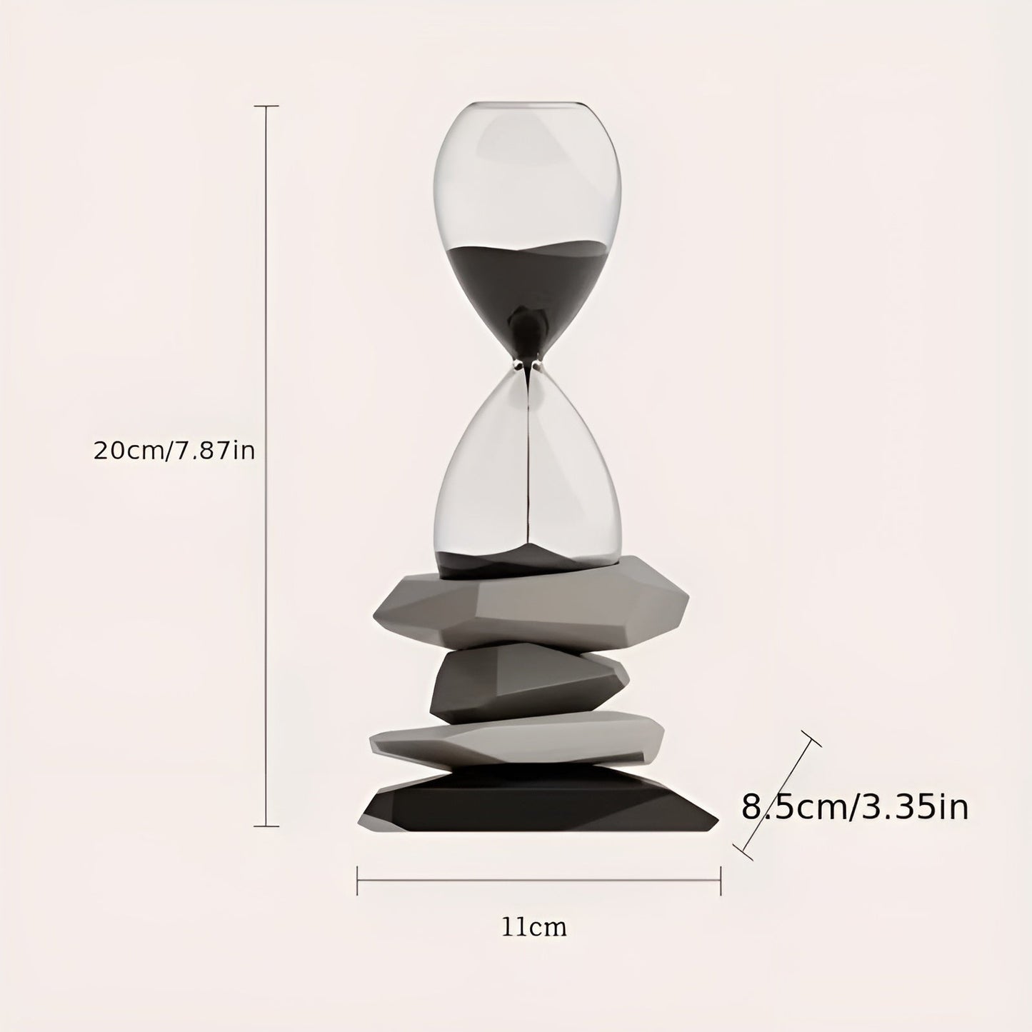 Minimalistische Sanduhr – Zeitlos & Dekorativ | Perfekt für Wohnzimmer und Büro