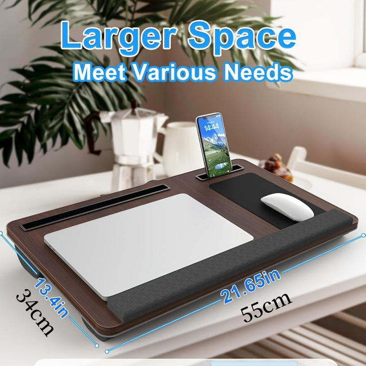 Ergonomischer Laptopständer mit Handgelenkstütze und Geräteslots | Karnz