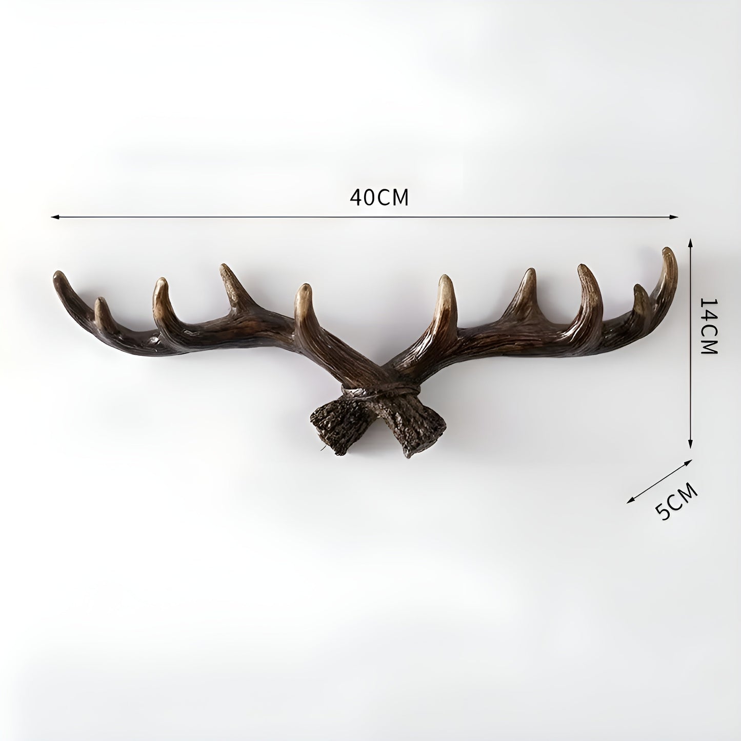 Antler Wandhaken – Retro-Design für Mäntel und Jacken | Dekorativer Mantelhaken | Karnz