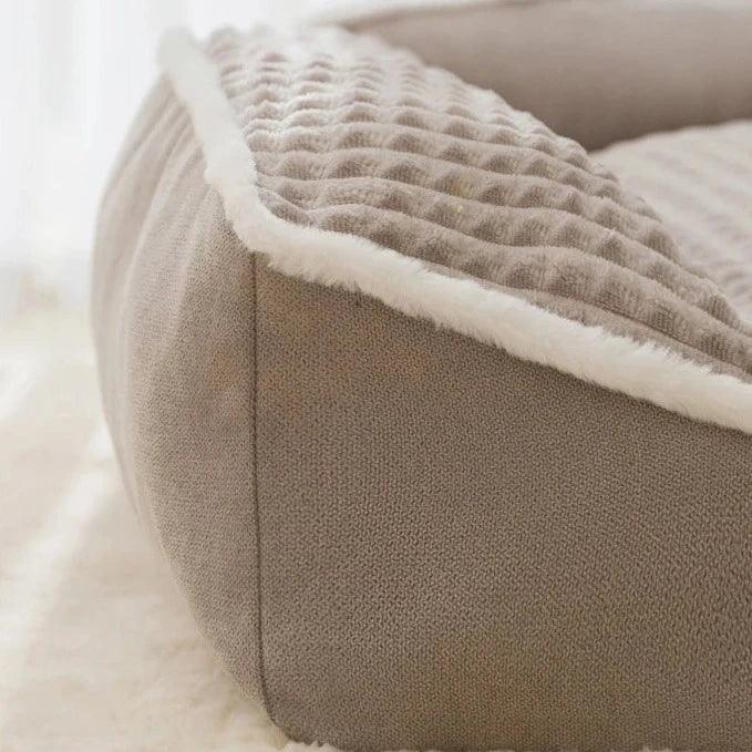 Orthopädisches Hundebett mit weichem, waschbarem Bezug | Karnz