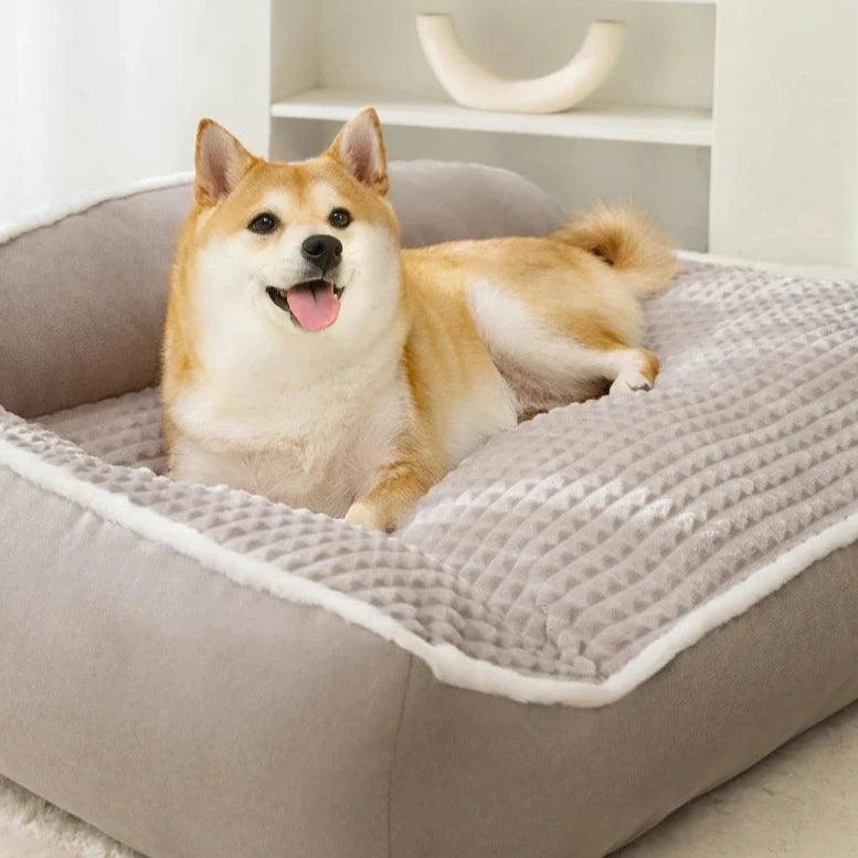 Orthopädisches Hundebett mit weichem, waschbarem Bezug | Karnz