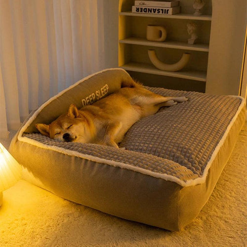 Orthopädisches Hundebett mit weichem, waschbarem Bezug | Karnz