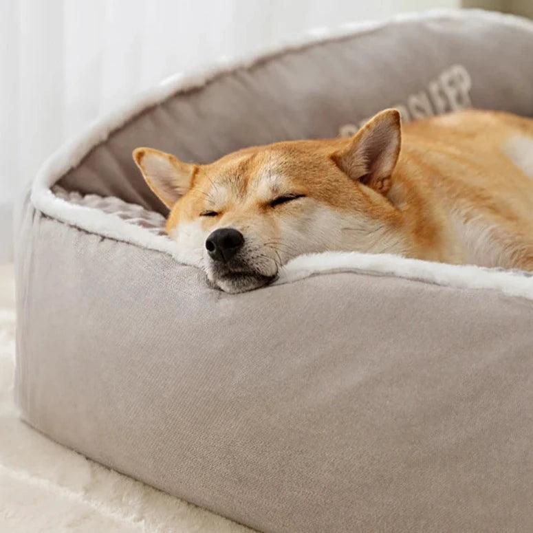 Orthopädisches Hundebett mit weichem, waschbarem Bezug | Karnz