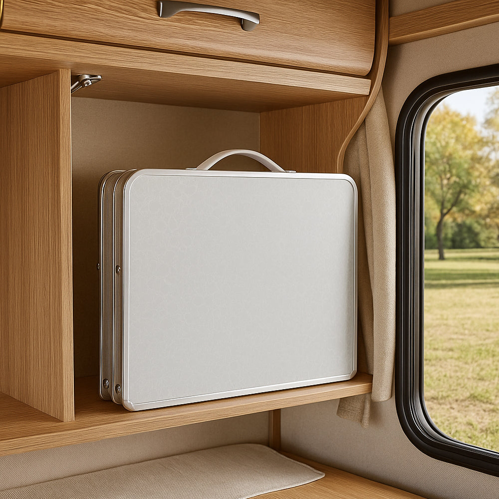 Klappbarer leichter Campingtisch aus Aluminium | Karnz