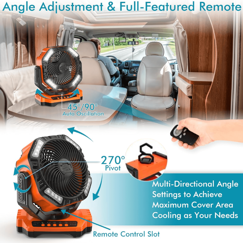 3 In 1 Kabelloser Camping Ventilator | Karnz