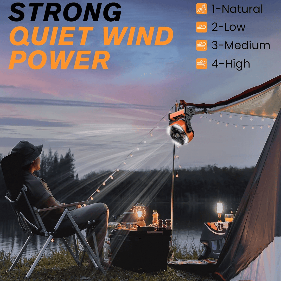 3 In 1 Kabelloser Camping Ventilator | Karnz