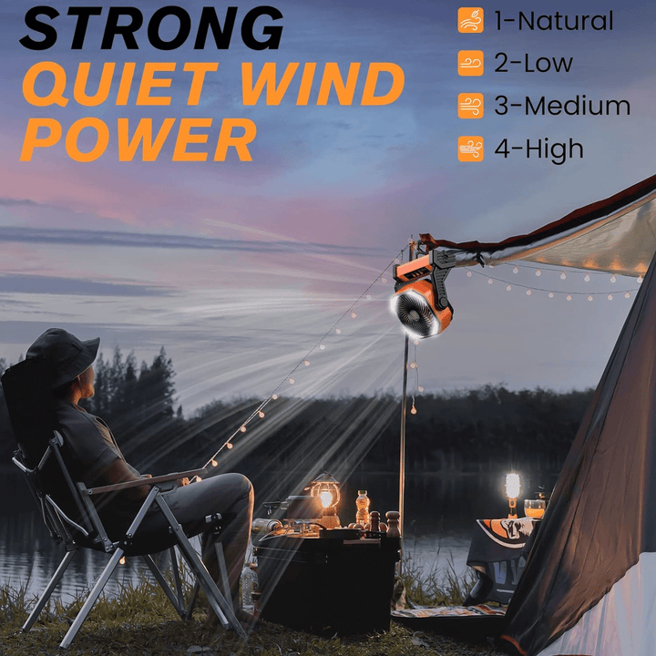 3 In 1 Kabelloser Camping Ventilator | Karnz