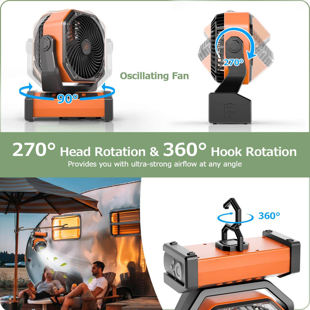 3 In 1 Kabelloser Camping Ventilator | Karnz