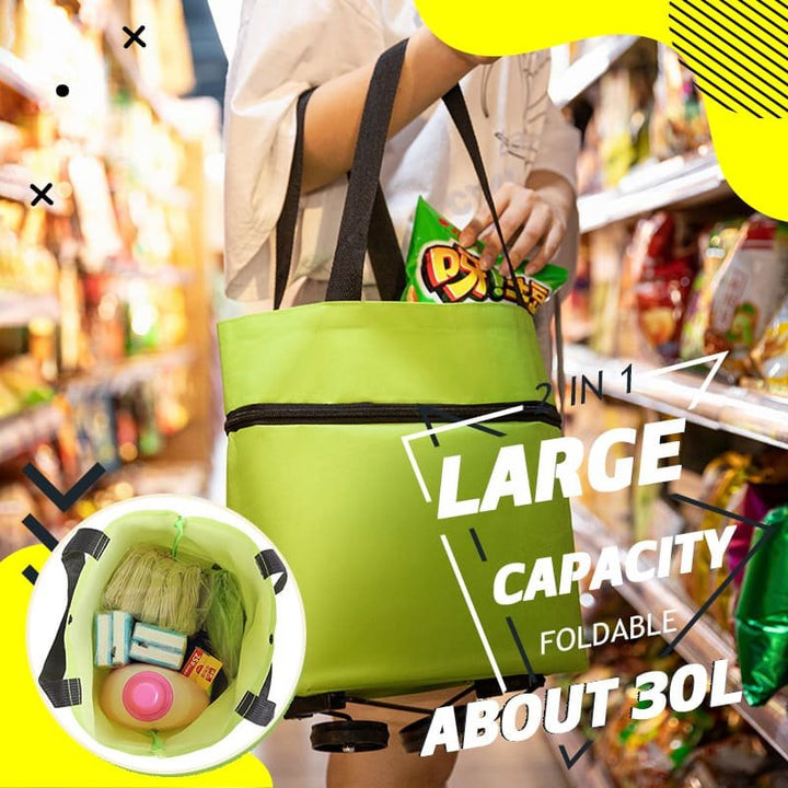 CarryFlex – 2-in-1-Einkaufstasche mit Rollen