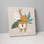 Boho Safari Dschungeltiger Beige und Orange auf Leinwand