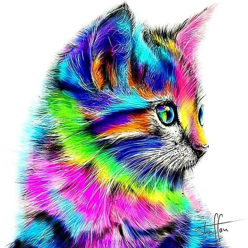 Rainbow Kitten - GemPaint Kit | Karnz