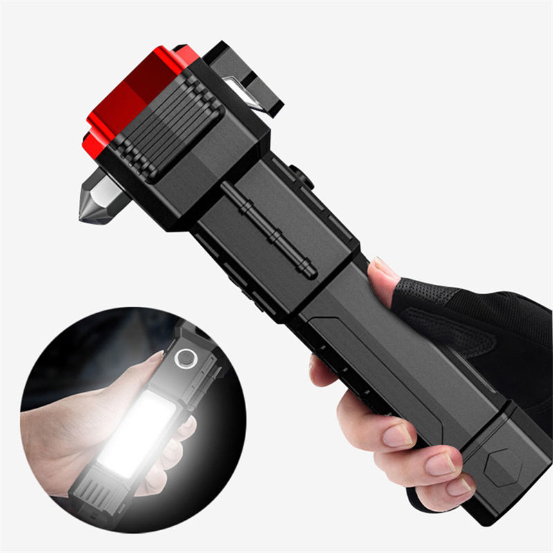 Multifunktionaler Autosicherheitshammer mit Notlicht und Powerbank | Karnz