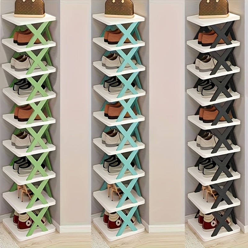 Schmales Schuhregal Turm | Karnz