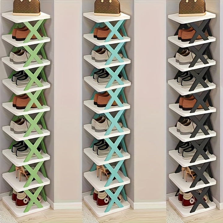 Schmales Schuhregal Turm | Karnz