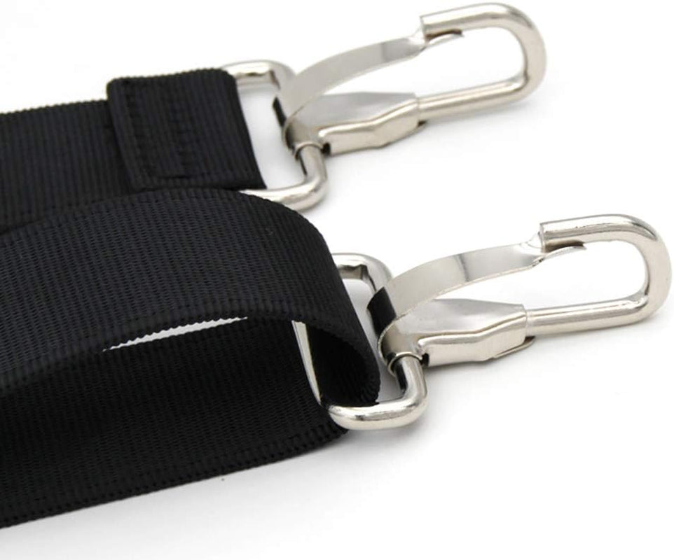 47 Zoll (ca. 119 cm) langer Ersatz-Schultergurt für Taschen | Gepolstert und verstellbar – Ideal für Reisetaschen, Laptoptaschen, Aktentaschen, Kamerataschen, Umhängetaschen, Wickeltaschen und mehr (Schwarz)