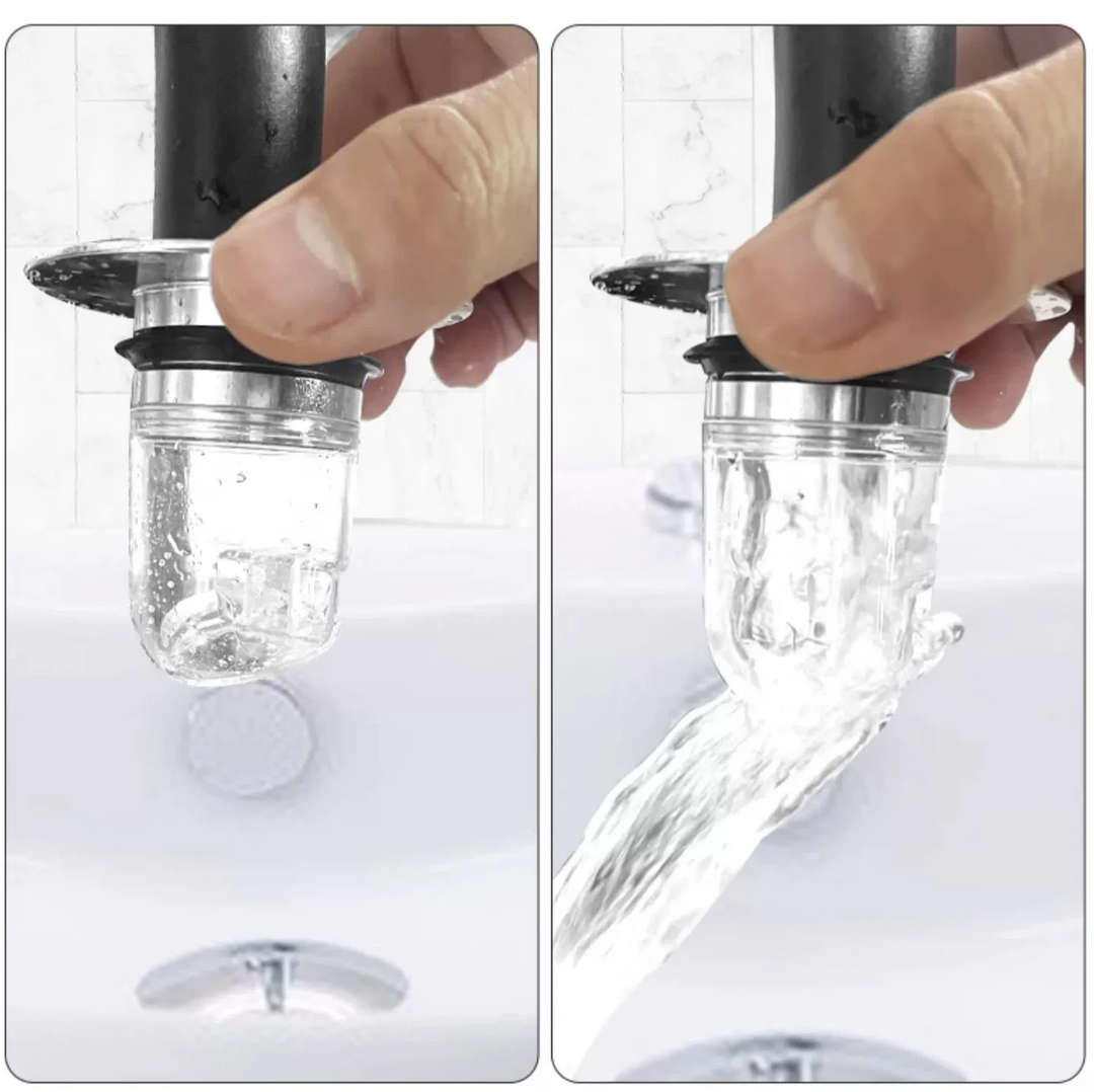 CleanSeal Universeller Pop-Up Waschbeckenstöpsel Karnz