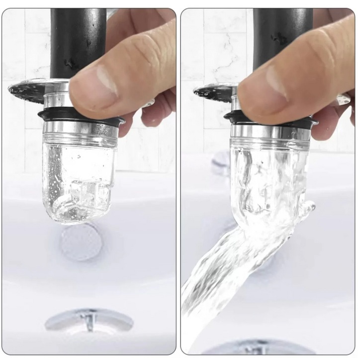 CleanSeal Universeller Pop-Up Waschbeckenstöpsel Karnz