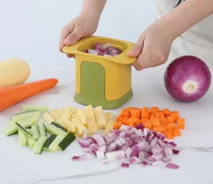 ChopMaster – Multifunktionaler Gemüseschneider & Pommes-Schneider mit Handdruckmechanismus | Karnz