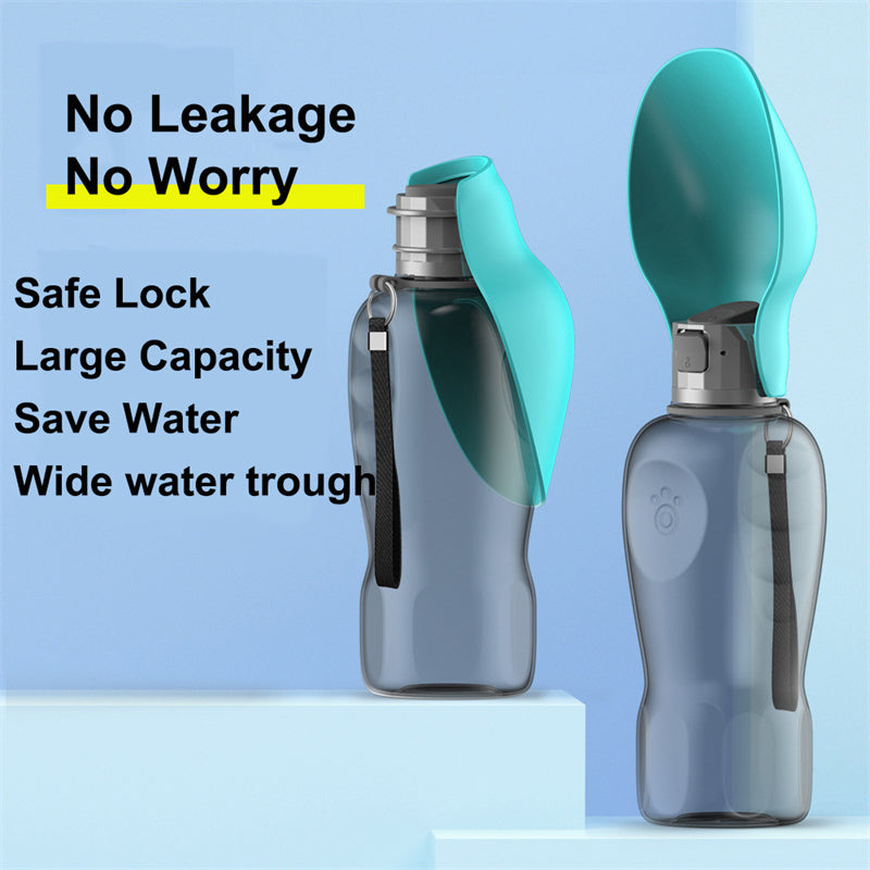 Tragbare 800 ml Hundewasserflasche. | Karnz