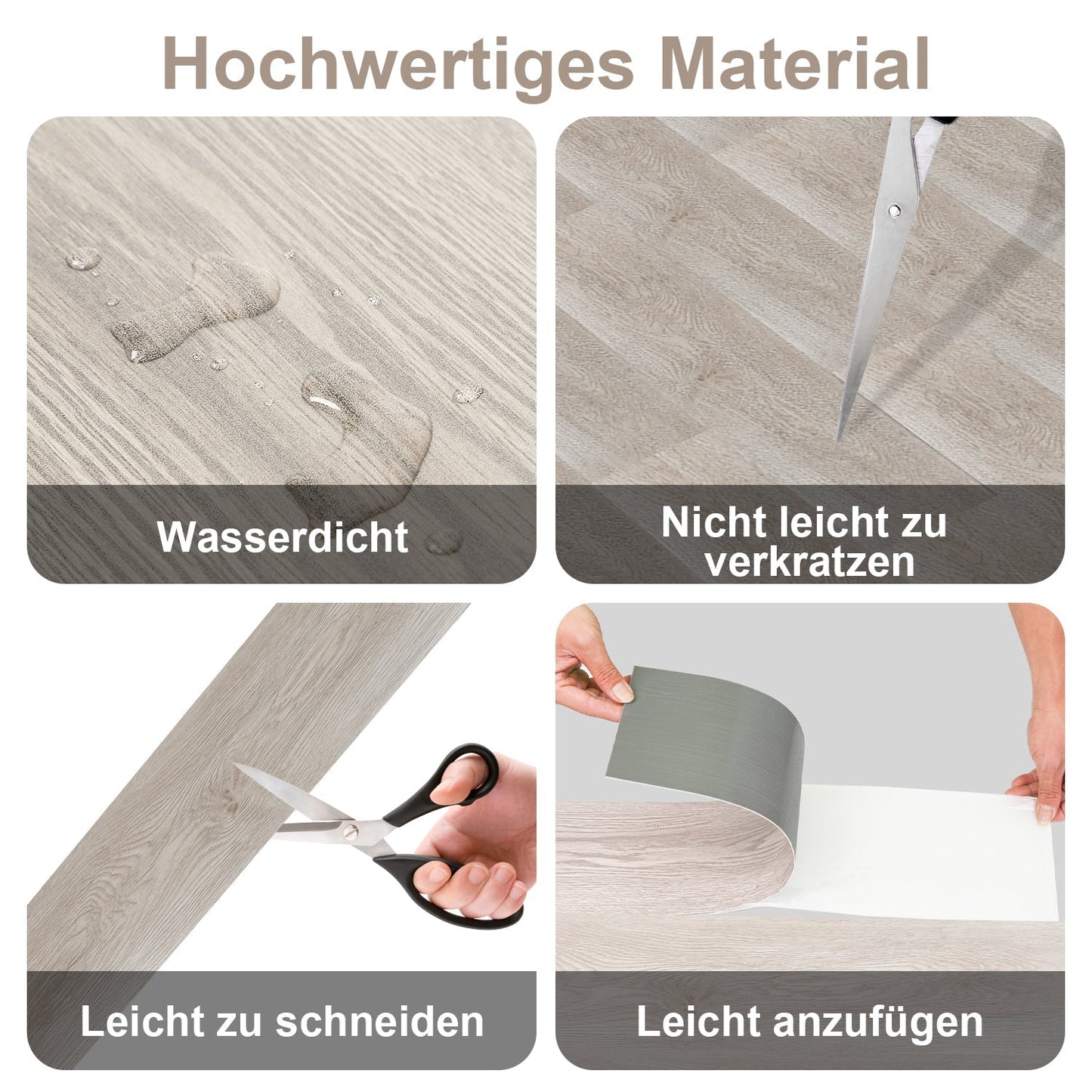 PVC Bodenbelag Selbstklebend Vinylboden 1.5mm Dicke | Karnz
