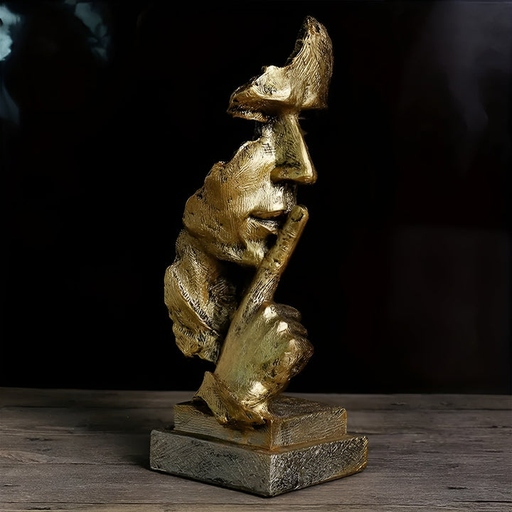 Abstrakte Denker-Skulptur – Moderne Art-déco-Figur aus Kunstharz | Ideal für Wohnzimmer und Büro