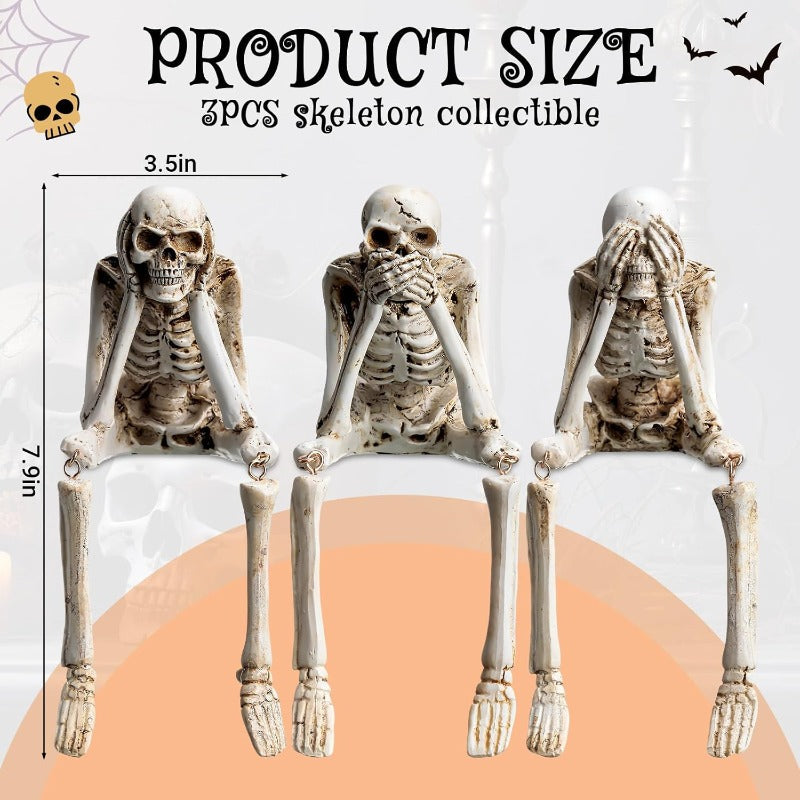 Karnz | Halloween Harz-Skelett-Figuren