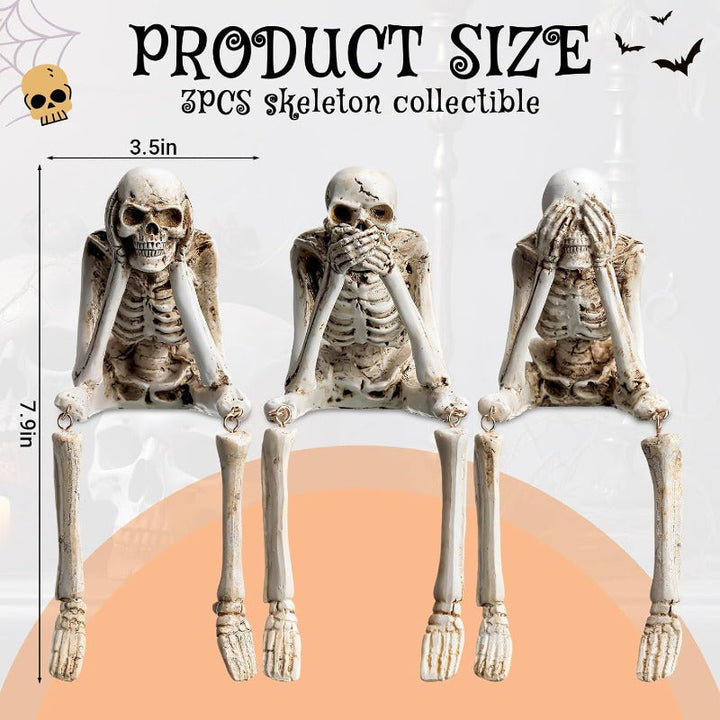 Karnz | Halloween Harz-Skelett-Figuren